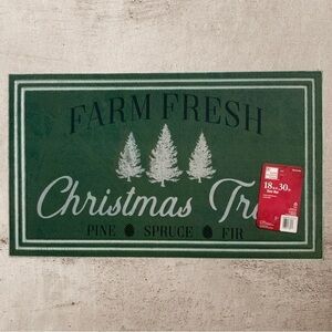 Home Accents Doormat Heavy Duty Farm Trees Indoor Outdoor Large 18 x 30 in